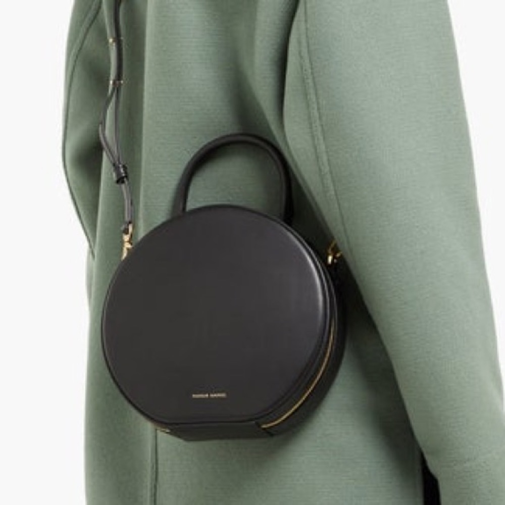 Mansur Gavriel black circle crossbody bag
